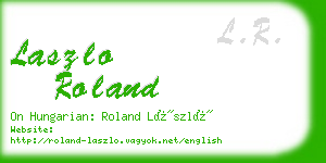 laszlo roland business card